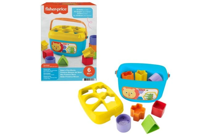 Fisher Price Baby's Eerste Blokken Speelset 3 Fisher Price Baby's Eerste Blokken Speelset