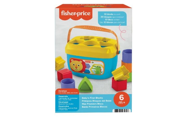 Fisher Price Baby's Eerste Blokken Speelset 5 Fisher Price Baby's Eerste Blokken Speelset - Afbeelding 3