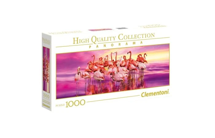 Clementoni Puzzel 1000 Panorama Flamingo 3 Clementoni Puzzel 1000 Panorama Flamingo