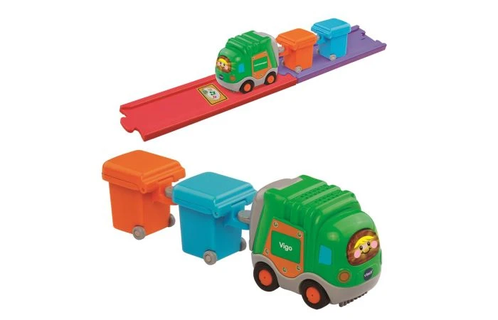 VTECH Toet Toet Auto Vigo Vuilniswagen 3 VTECH Toet Toet Auto Vigo Vuilniswagen