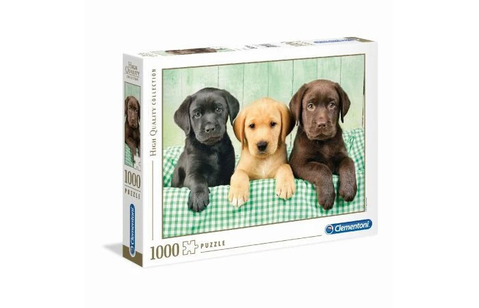 Clementoni Puzzel 1000 Three Labrador 5 Clementoni Puzzel 1000 Three Labrador - Afbeelding 3