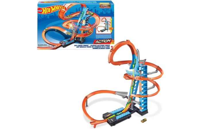 Hot Wheels Action Wolkenkrabber Crash Speelset 3 Hot Wheels Action Wolkenkrabber Crash Speelset