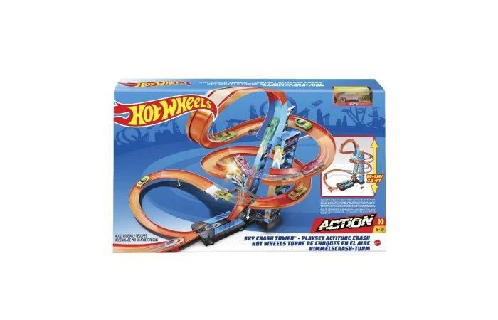 Hot Wheels Action Wolkenkrabber Crash Speelset 4 Hot Wheels Action Wolkenkrabber Crash Speelset - Afbeelding 2
