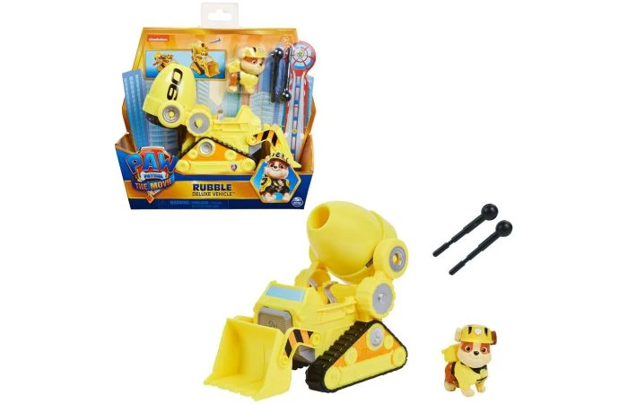 Paw Patrol The Movie Deluxe Basis Vehicle Rubble 3 Paw Patrol The Movie Deluxe Basis Vehicle Rubble