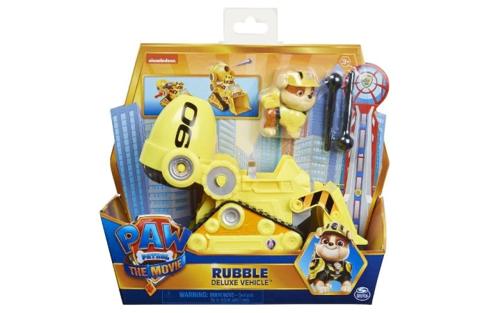 Paw Patrol The Movie Deluxe Basis Vehicle Rubble 6 Paw Patrol The Movie Deluxe Basis Vehicle Rubble - Afbeelding 4